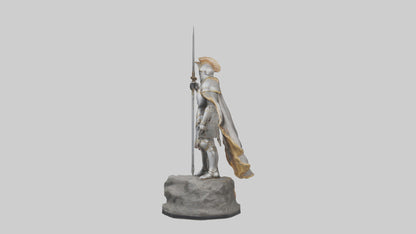 3D model Knight of Glory Statue model VR / AR / low-poly