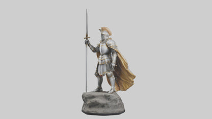 3D model Knight of Glory Statue model VR / AR / low-poly