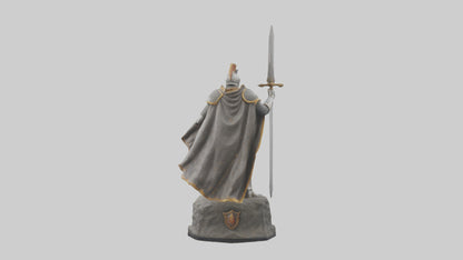 3D model Knight of Glory Statue model VR / AR / low-poly