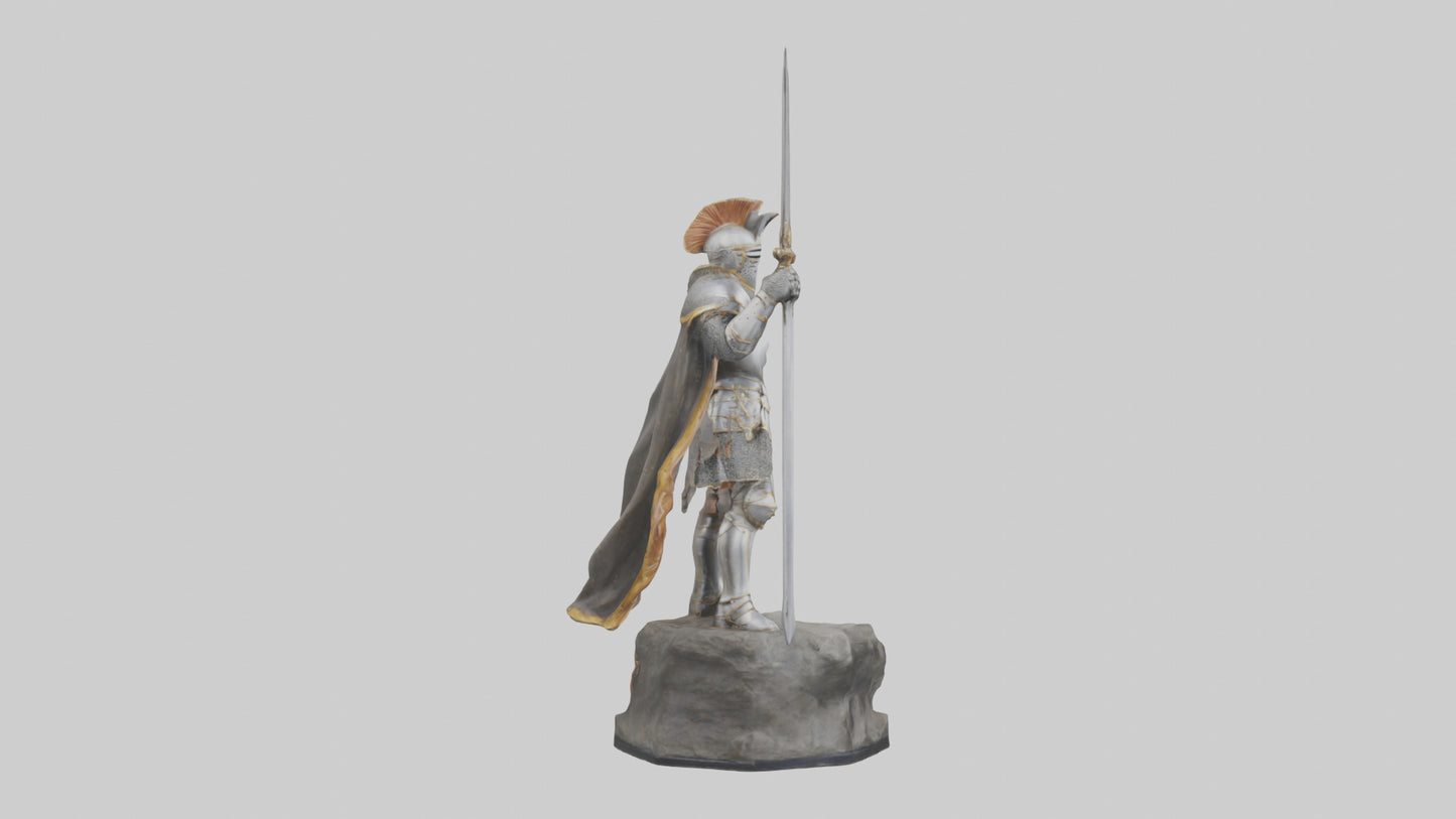 3D model Knight of Glory Statue model VR / AR / low-poly