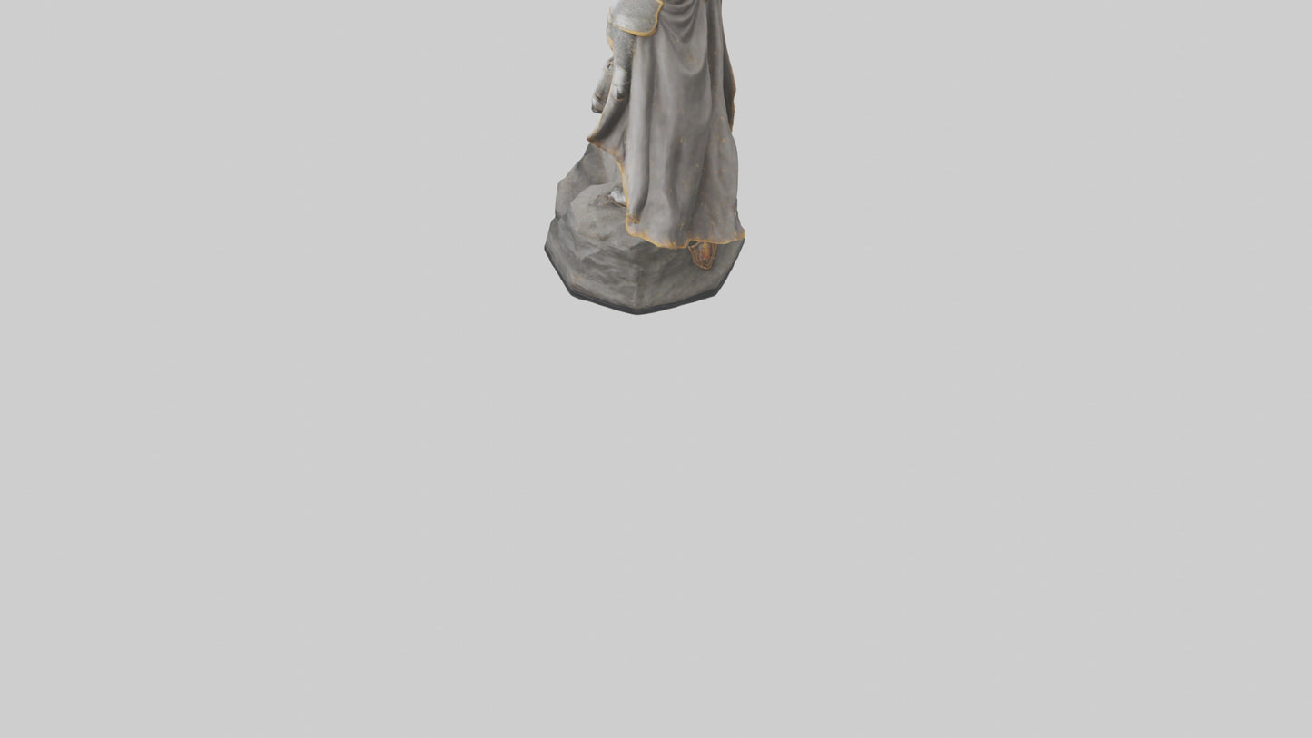 3D model Knight of Glory Statue model VR / AR / low-poly
