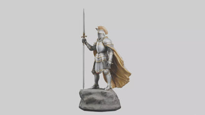 3D model Knight of Glory Statue model VR / AR / low-poly
