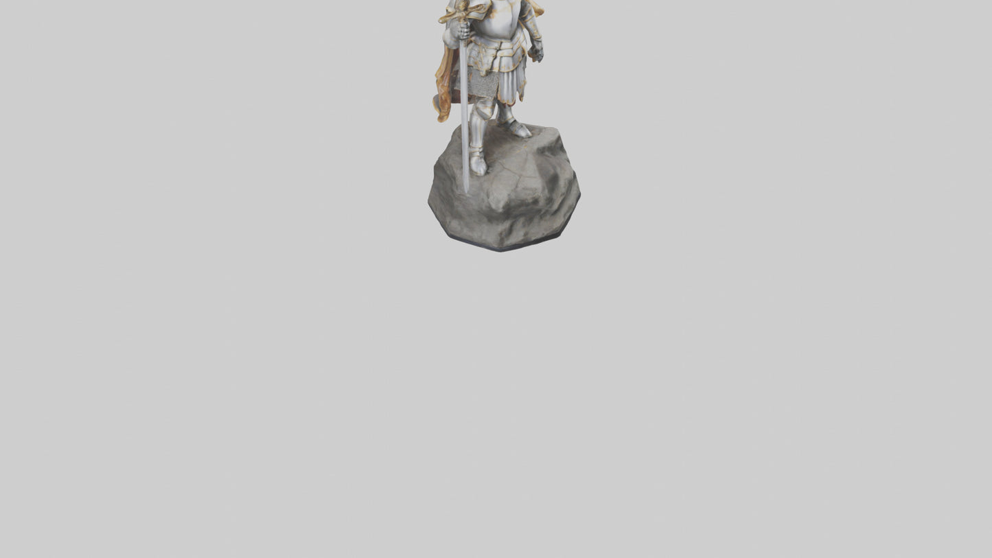 3D model Knight of Glory Statue model VR / AR / low-poly