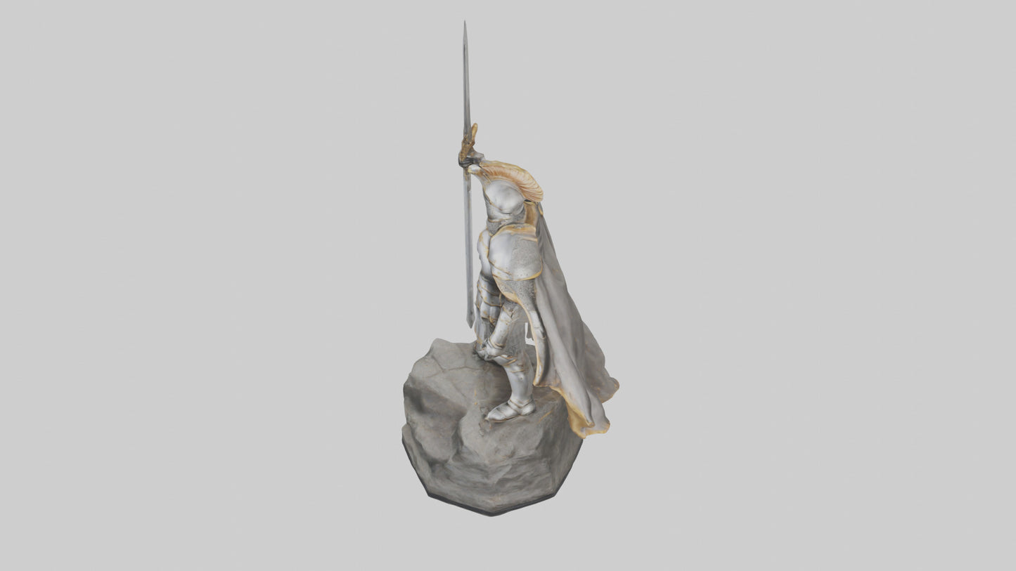3D model Knight of Glory Statue model VR / AR / low-poly
