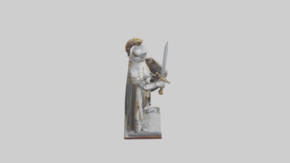 3D model Knight of the Realm Statue model VR / AR / low-poly