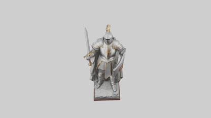 3D model Knight of the Realm Statue model VR / AR / low-poly
