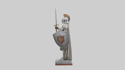 3D model Knight of the Realm Statue model VR / AR / low-poly