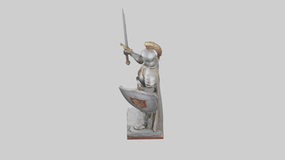 3D model Knight of the Realm Statue model VR / AR / low-poly