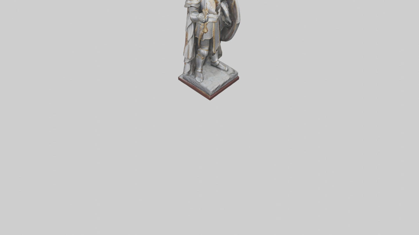 3D model Knight of the Realm Statue model VR / AR / low-poly
