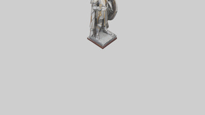 3D model Knight of the Realm Statue model VR / AR / low-poly