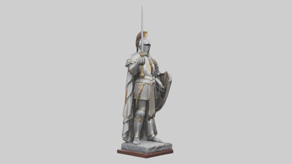 3D model Knight of the Realm Statue model VR / AR / low-poly