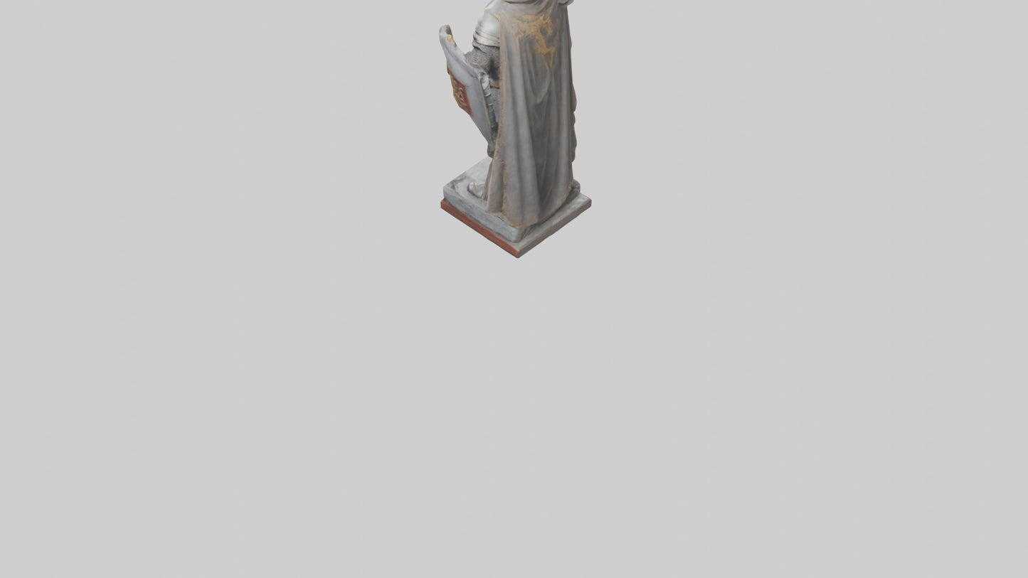 3D model Knight of the Realm Statue model VR / AR / low-poly