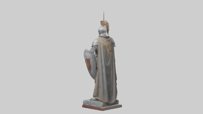3D model Knight of the Realm Statue model VR / AR / low-poly