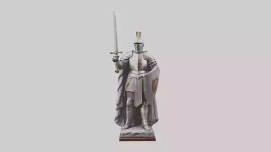 3D model Knight of the Realm Statue model VR / AR / low-poly