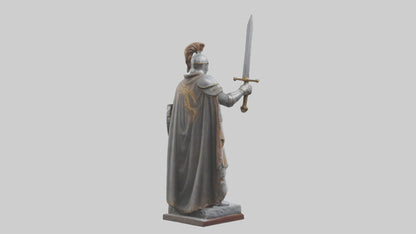 3D model Knight of the Realm Statue model VR / AR / low-poly