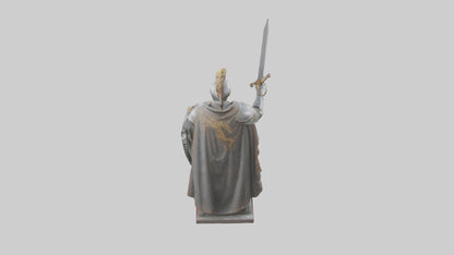 3D model Knight of the Realm Statue model VR / AR / low-poly