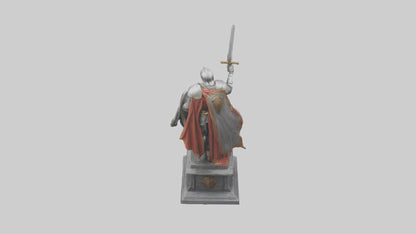3D model Knight of Valor Statue model VR / AR / low-poly