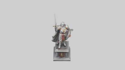 3D model Knight of Valor Statue model VR / AR / low-poly