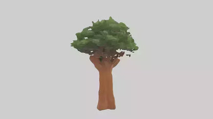 3D model Koa tree model VR / AR / low-poly