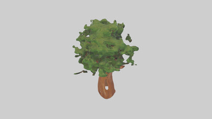 3D model Koa tree model VR / AR / low-poly