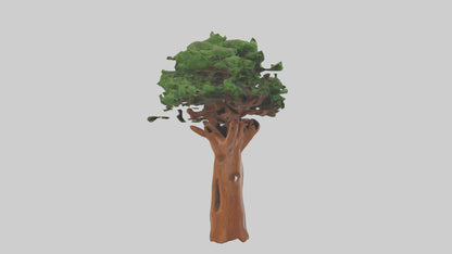 3D model Koa tree model VR / AR / low-poly
