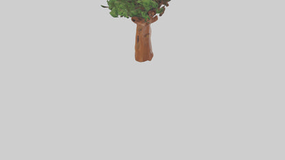 3D model Koa tree model VR / AR / low-poly