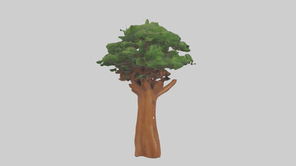 3D model Koa tree model VR / AR / low-poly