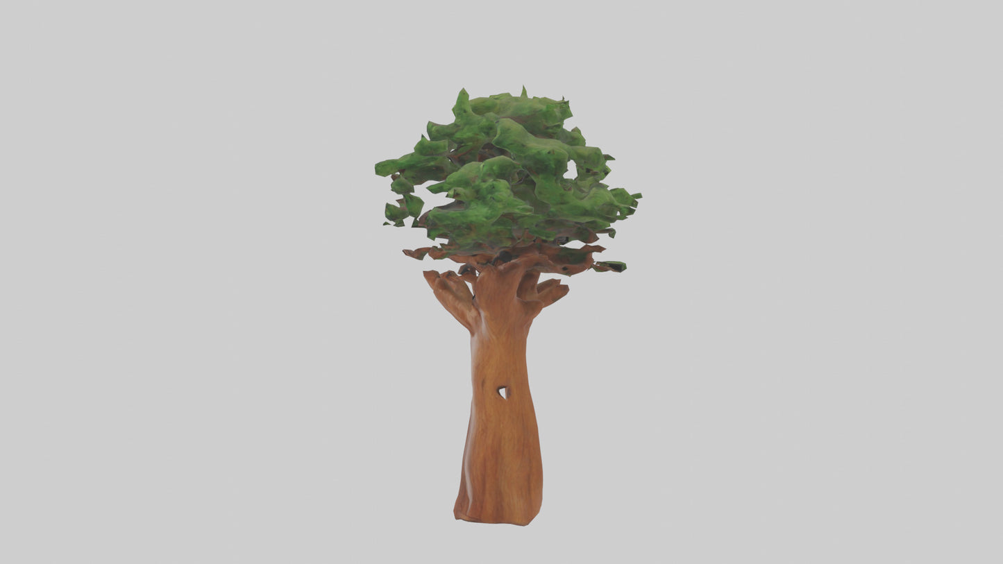 3D model Koa tree model VR / AR / low-poly