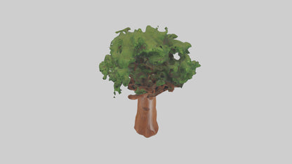 3D model Koa tree model VR / AR / low-poly