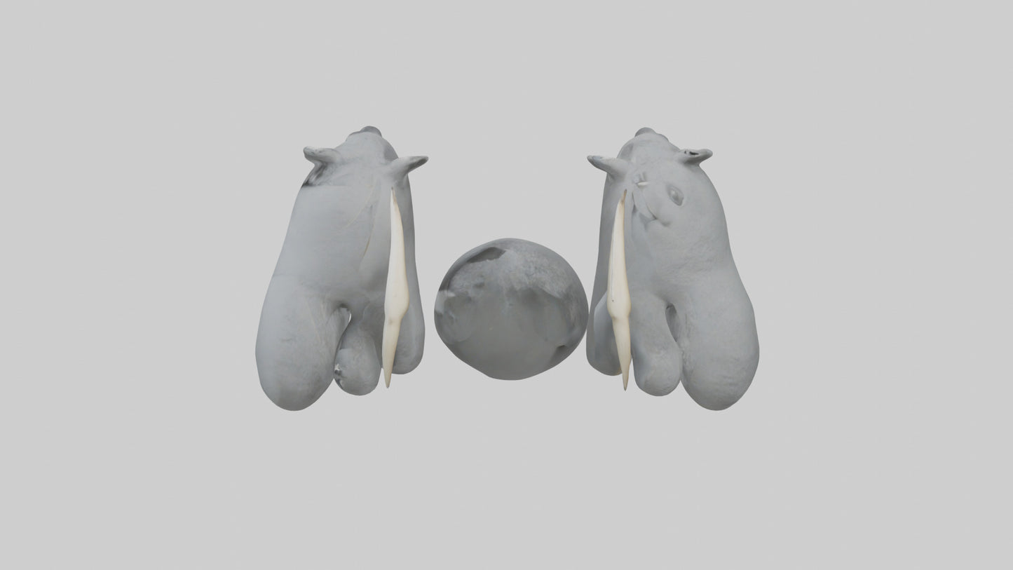 3D model Koala Claws Model VR / AR / low-poly