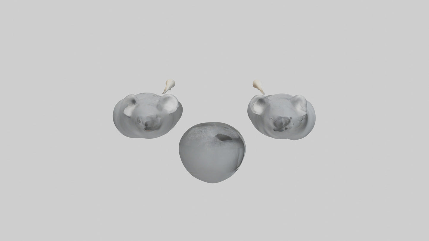 3D model Koala Claws Model VR / AR / low-poly
