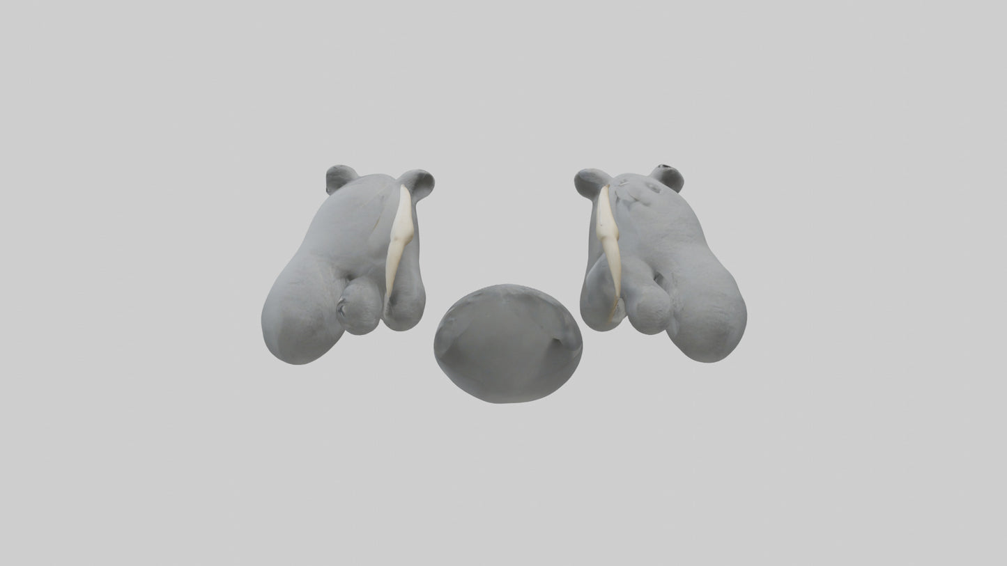 3D model Koala Claws Model VR / AR / low-poly