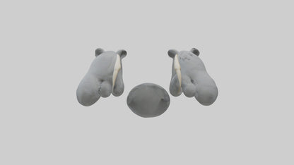 3D model Koala Claws Model VR / AR / low-poly