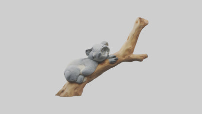 3D model Koala sleeping model VR / AR / low-poly