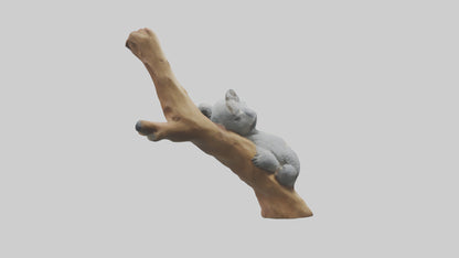 3D model Koala sleeping model VR / AR / low-poly