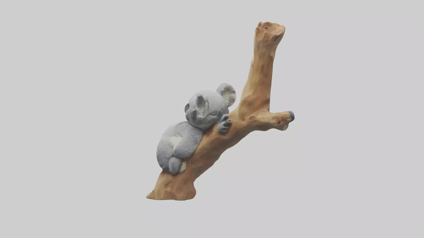 3D model Koala sleeping model VR / AR / low-poly
