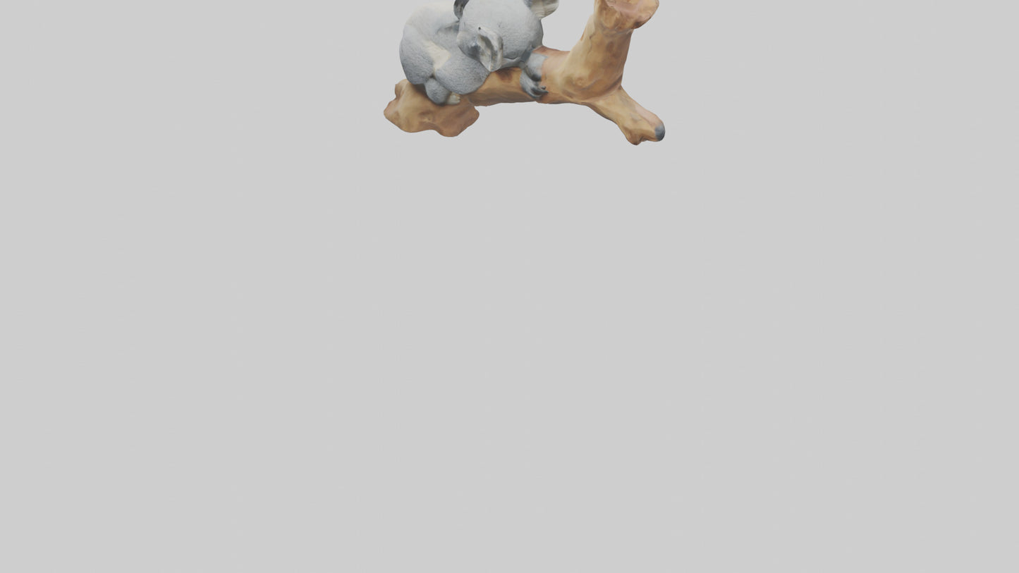 3D model Koala sleeping model VR / AR / low-poly