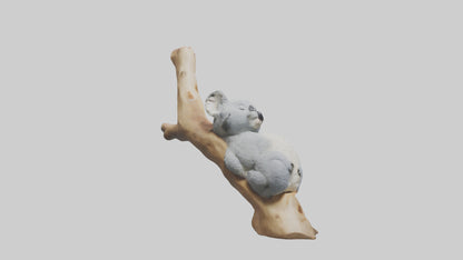 3D model Koala sleeping model VR / AR / low-poly