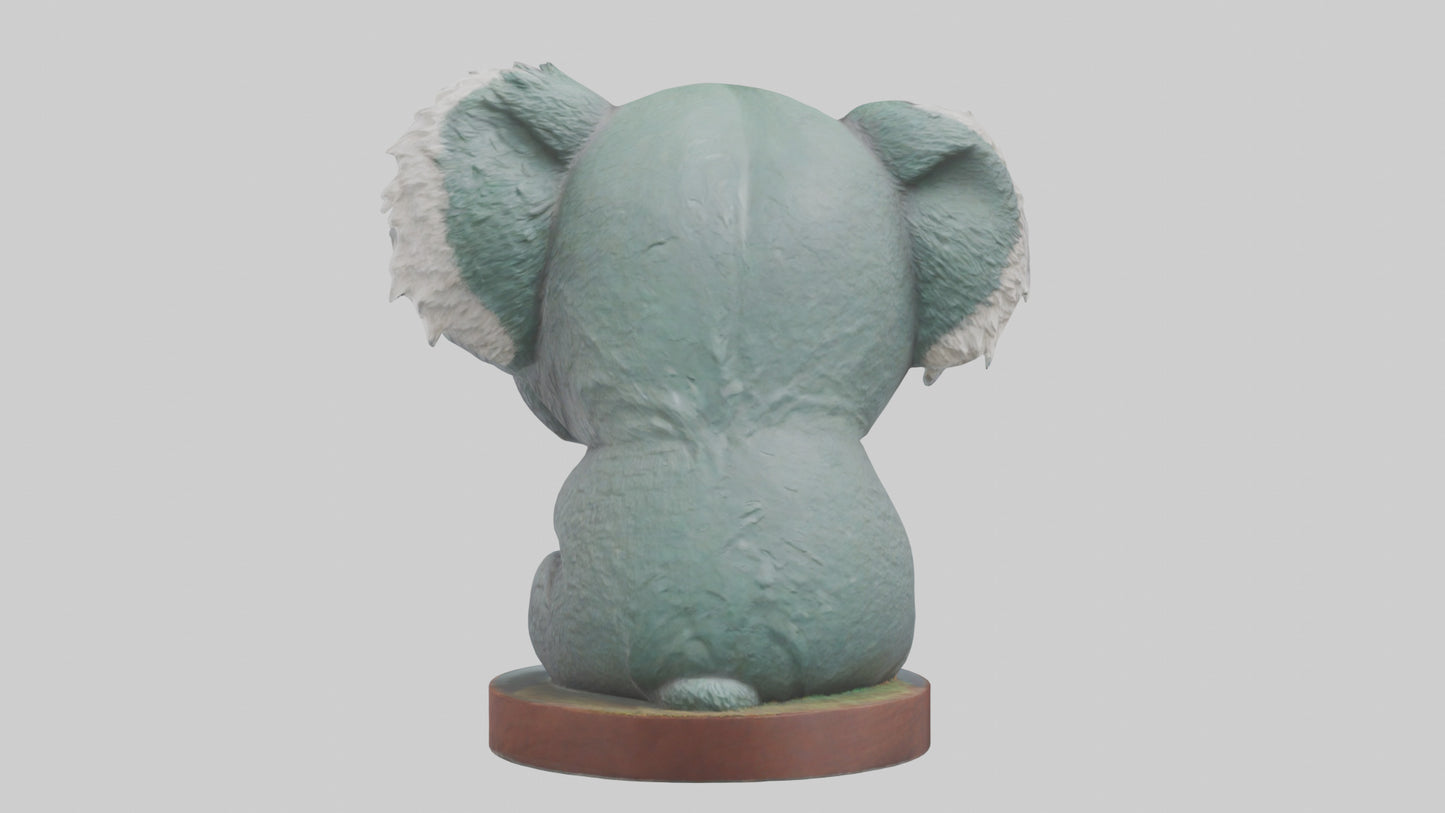 3D model Koala statue model VR / AR / low-poly