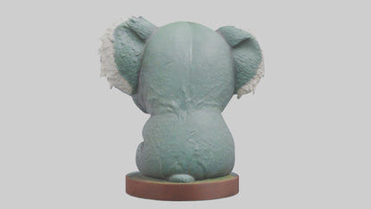 3D model Koala statue model VR / AR / low-poly