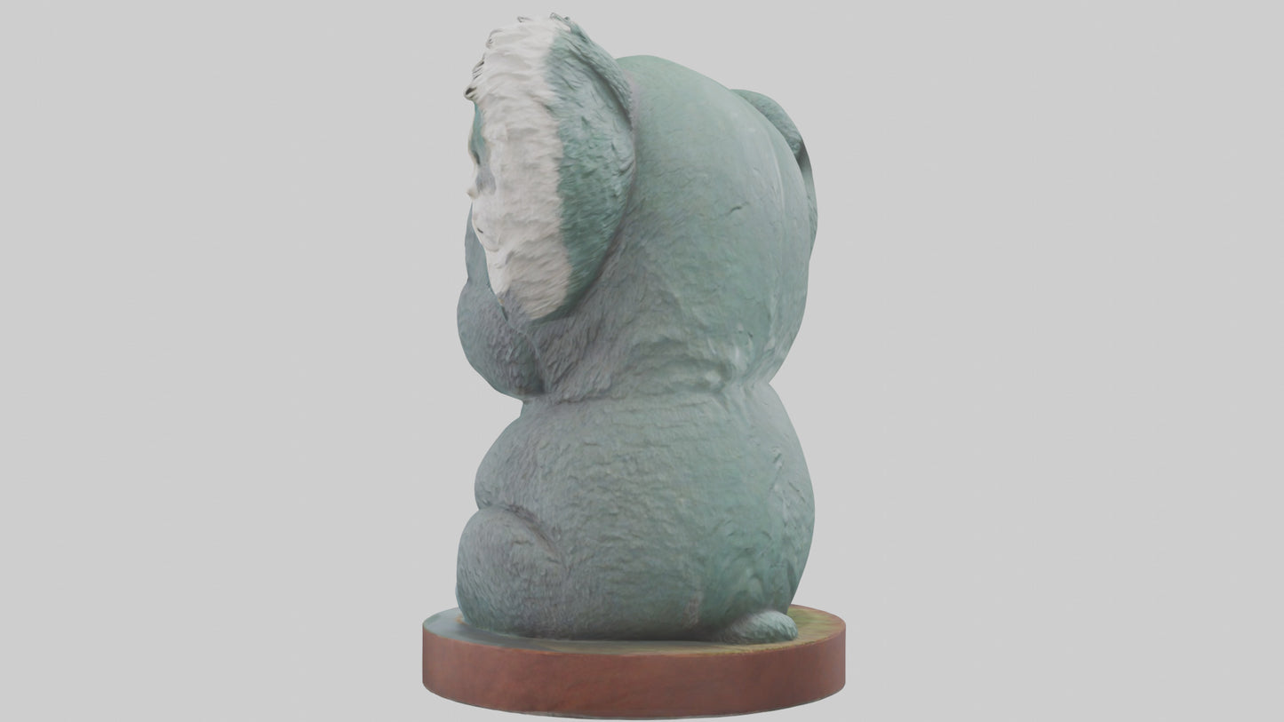 3D model Koala statue model VR / AR / low-poly