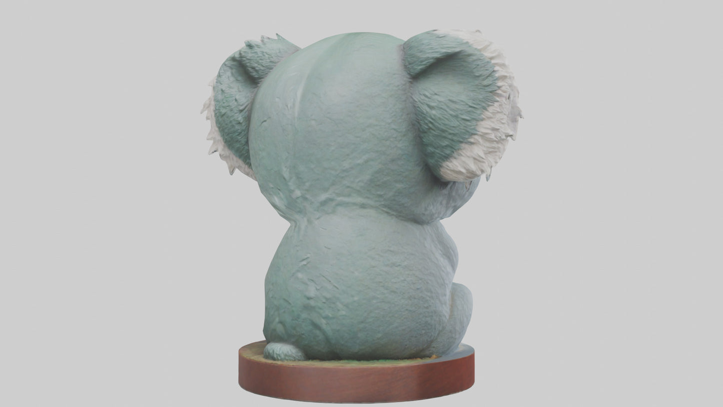 3D model Koala statue model VR / AR / low-poly