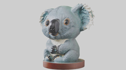 3D model Koala statue model VR / AR / low-poly