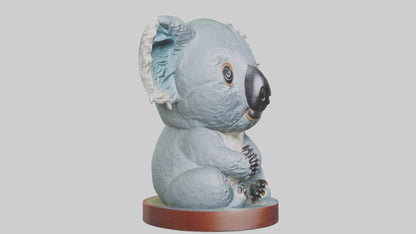 3D model Koala statue model VR / AR / low-poly