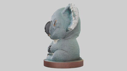 3D model Koala statue model VR / AR / low-poly