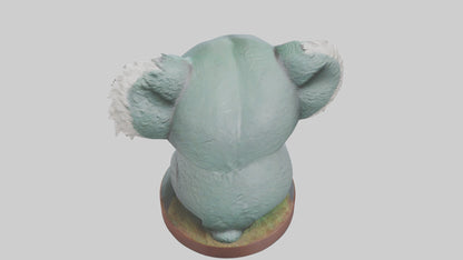 3D model Koala statue model VR / AR / low-poly