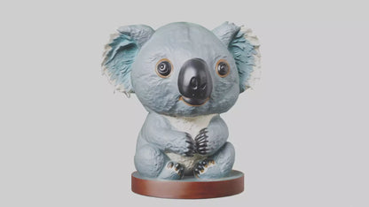 3D model Koala statue model VR / AR / low-poly