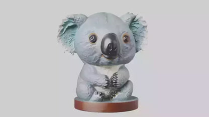 3D model Koala statue model VR / AR / low-poly