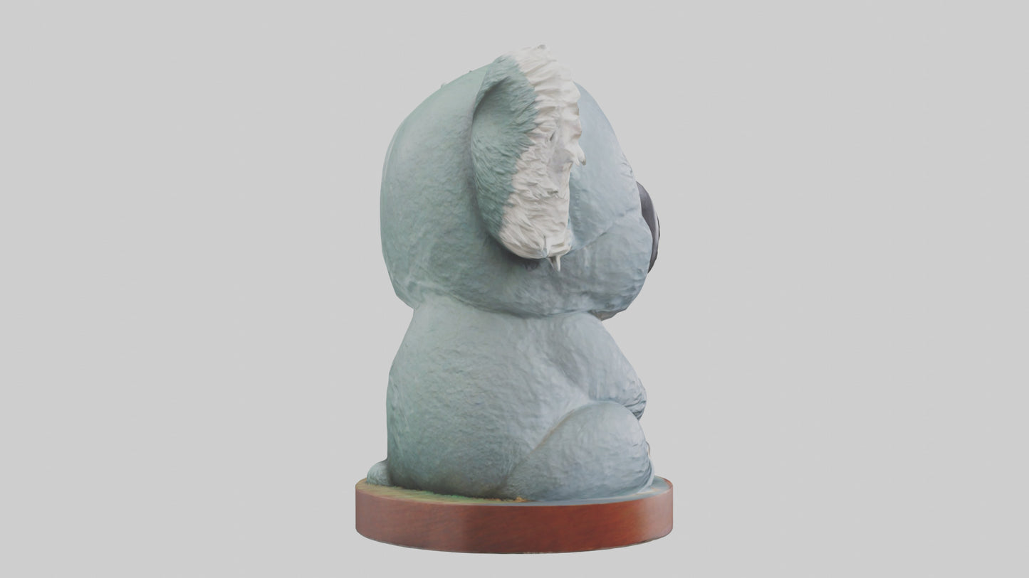 3D model Koala statue model VR / AR / low-poly