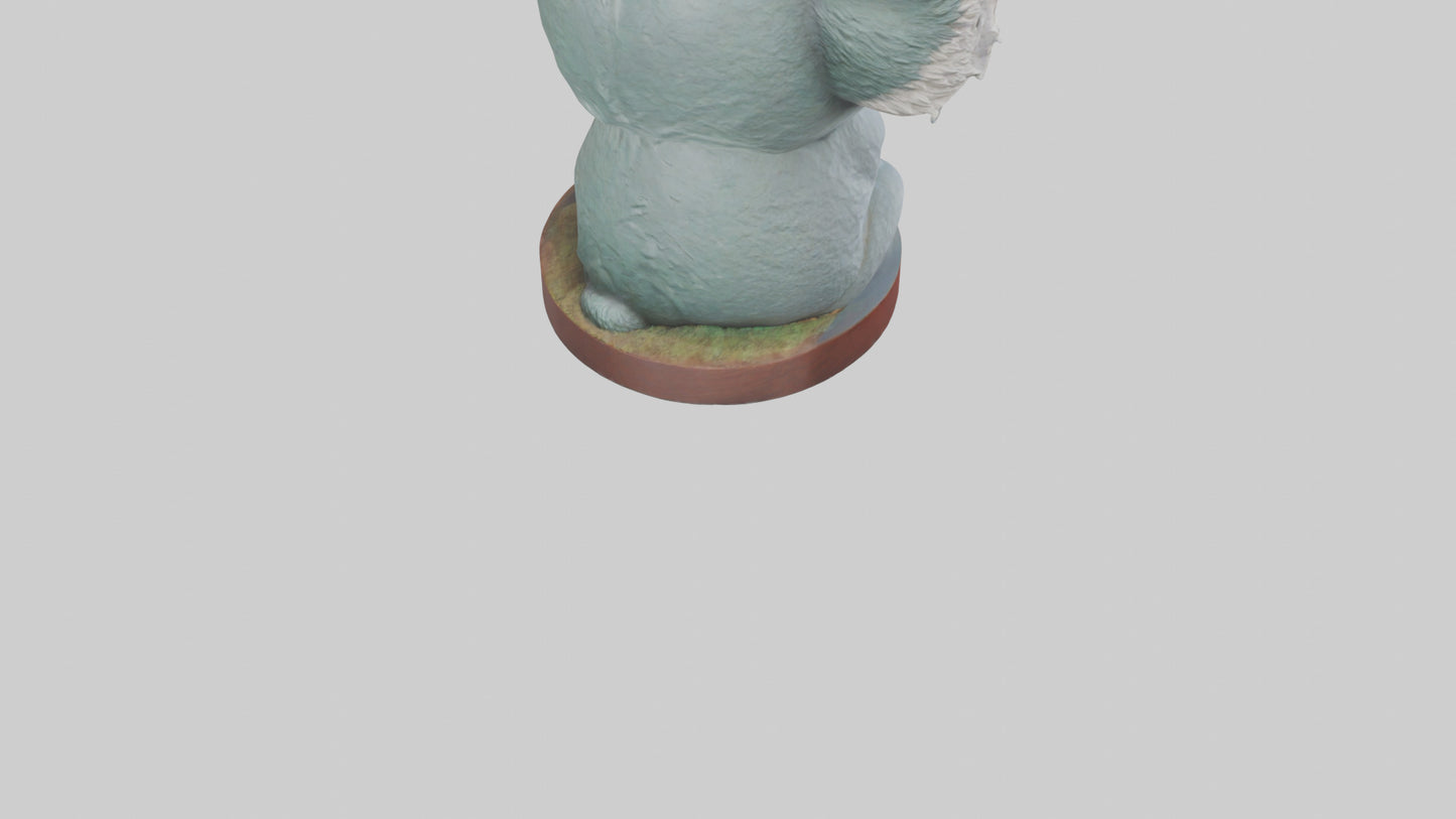 3D model Koala statue model VR / AR / low-poly